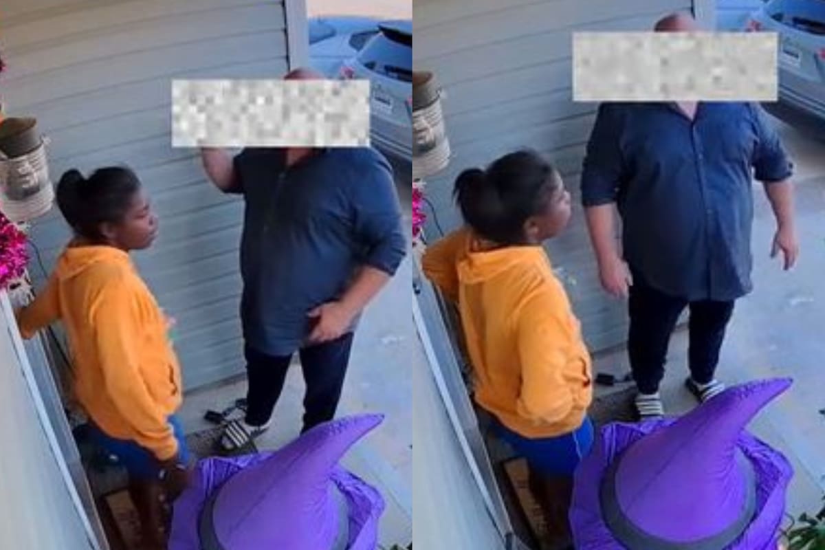 Una mujer decoró su patio por Halloween, pero el pedido de un vecino la hizo recapacitar