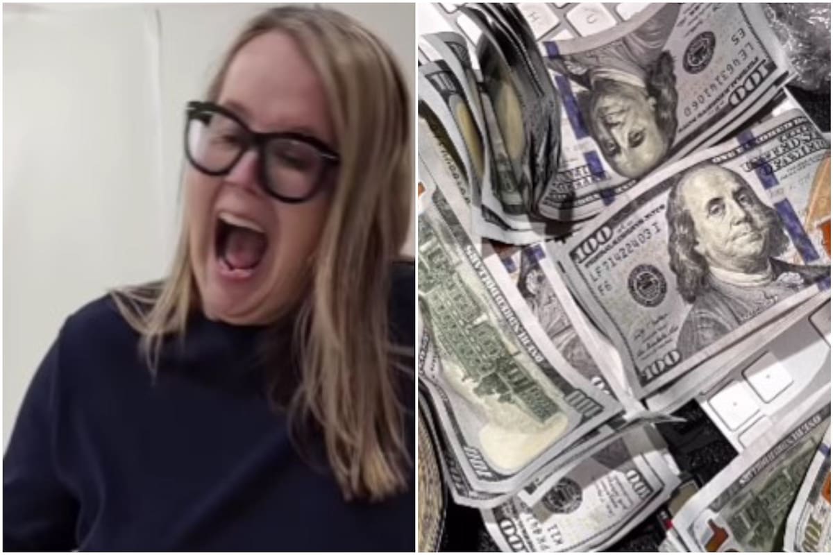Una mujer descubre miles de dólares escondidos en una lata de café
