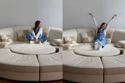 Una mujer descubrió el significado oculto de su sillón y grabó su peculiar reacción