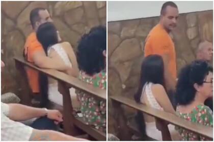 Una mujer escrachó a su esposo en una iglesia con una amante y el contenido se volvió viral