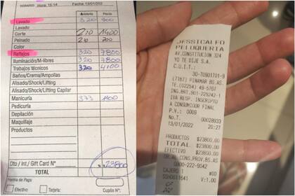 Una mujer escrachó por redes sociales a una peluquería de Pinamar luego de pagar una cifra de casi 24 mil pesos