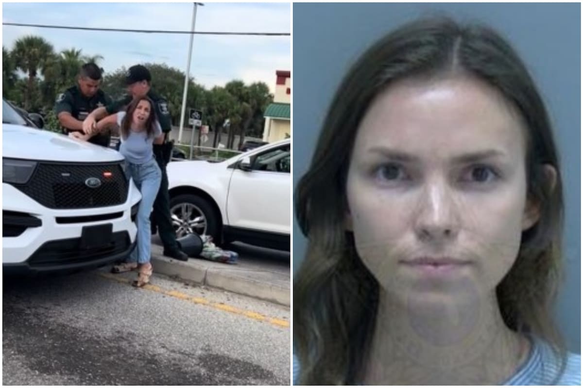 Una mujer fue detenida por intentar darle dinero a una vendedora de flores