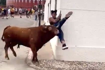 Una mujer fue herida por un toro mientras miraba su celular, en la localidad de Titulcia, Madrid