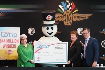 Una mujer ganó 44 millones de dólares en la lotería en Indiana