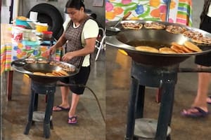 Una mujer instaló un puesto de comida rápida en un gimnasio y sorprendió a los usuarios