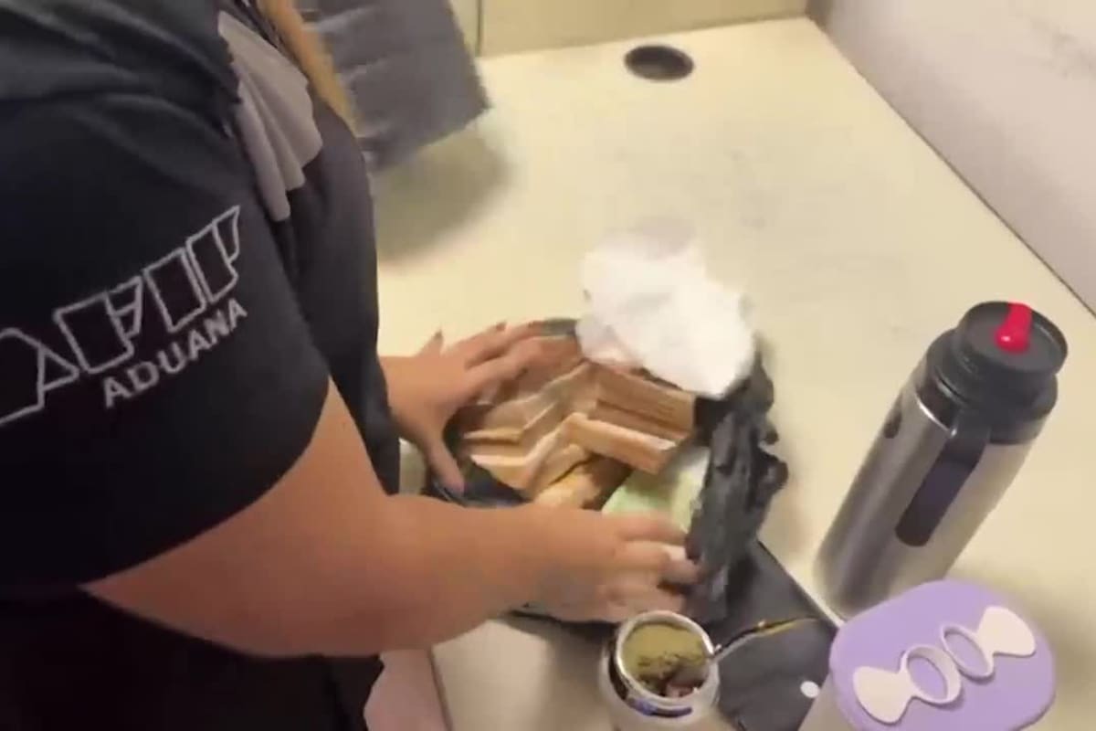 Una mujer intentó ingresar con casi 105 mil euros ocultos en el equipo de mate
