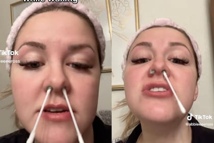 Una mujer intentó una maniobra poco feliz para depilarse el interior de las fosas nasales