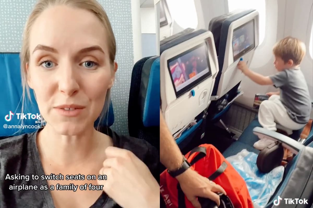 Una mujer obtuvo un cambio de asiento por un truco que aplicó y recomendó a su comunidad de TikTok