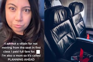 Una mujer pagó por su asiento de avión y al momento en que le pidieron cambiarlo, se negó