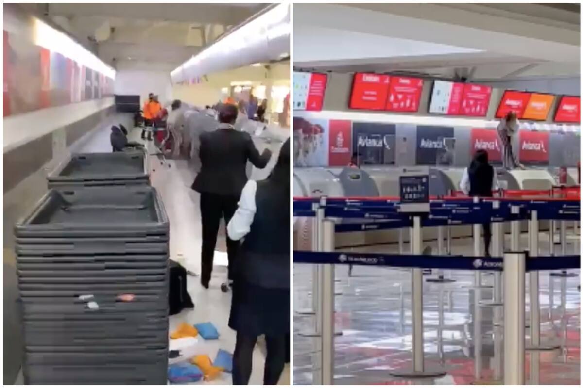 Una mujer perdió el control en el Aeropuerto Internacional de la Ciudad de México después de que le impidieron abordar