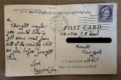 Una mujer recibió misteriosas cartas de hace décadas que confundieron incluso a la oficina de correos (Foto: washingtonpost.com)