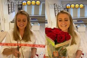 Una mujer recibió una sorpresa de su novio, pero al final todo salió mal y se percató de algo muy doloroso