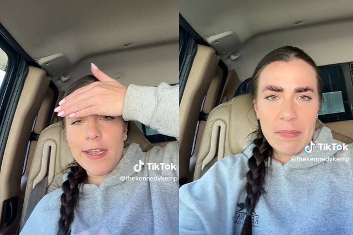 Una mujer se quejó en TikTok del laminado de cejas que le hicieron