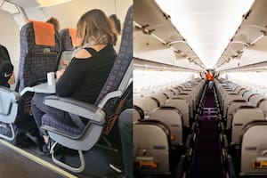 Una mujer sobrepasó los límites y las reglas de un avión y causó la molestia de los otros pasajeros