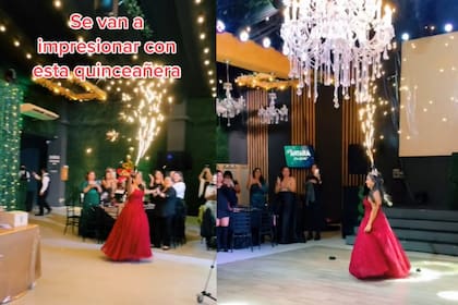 Una mujer sorprendió con su gran festejo de cumpleaños (Captura video)