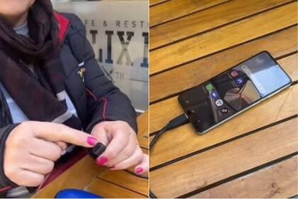 Una mujer trajo una novedosa solución para poner en práctica cuando se te cae el celular al agua