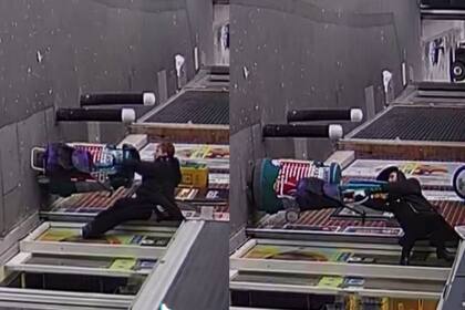 Una mujer vivió un desopilante momento en una tienda