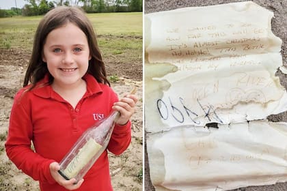 Una mujer y su hija encontraron una botella con una nota escrita tres décadas atrás y, tras viralizarse su hallazgo, dieron con los autores del mensaje