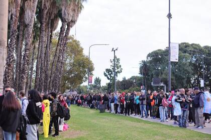 Una multitud llegó a Palermo desde temprano