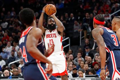 Una noche mágica para Harden, de Houston Rockets: 59 puntos