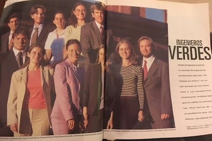 Una nota de La Nación revista, publicada el 24 de diciembre de 2000, habla de la primera camada de "ingenieros verdes" del país. José Fonrouge aparece en la nota. (primero a la derecha en la fila de arriba)