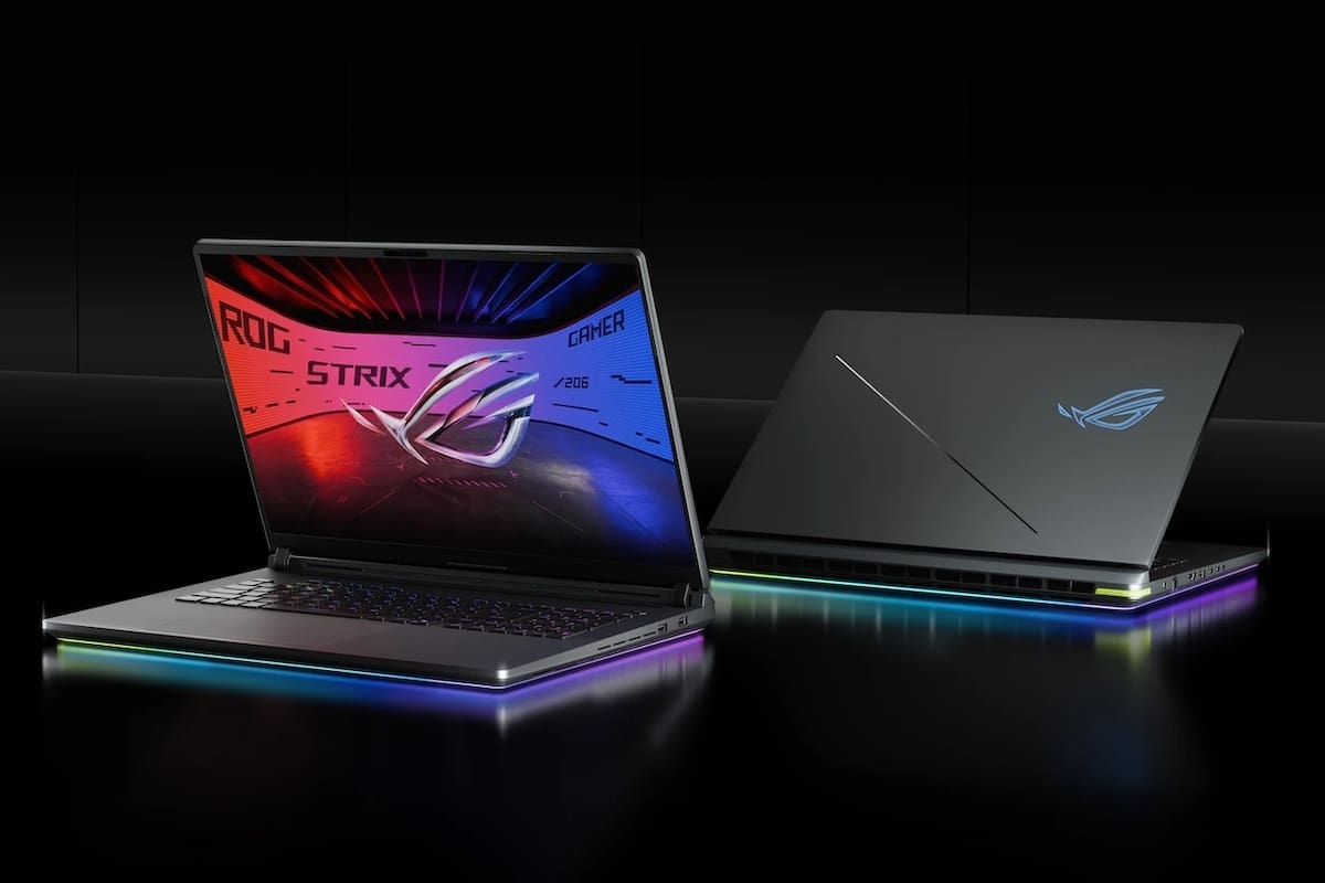 Una notebook gamer ROG Strix Scar de Asus con pantalla de 18 pulgadas