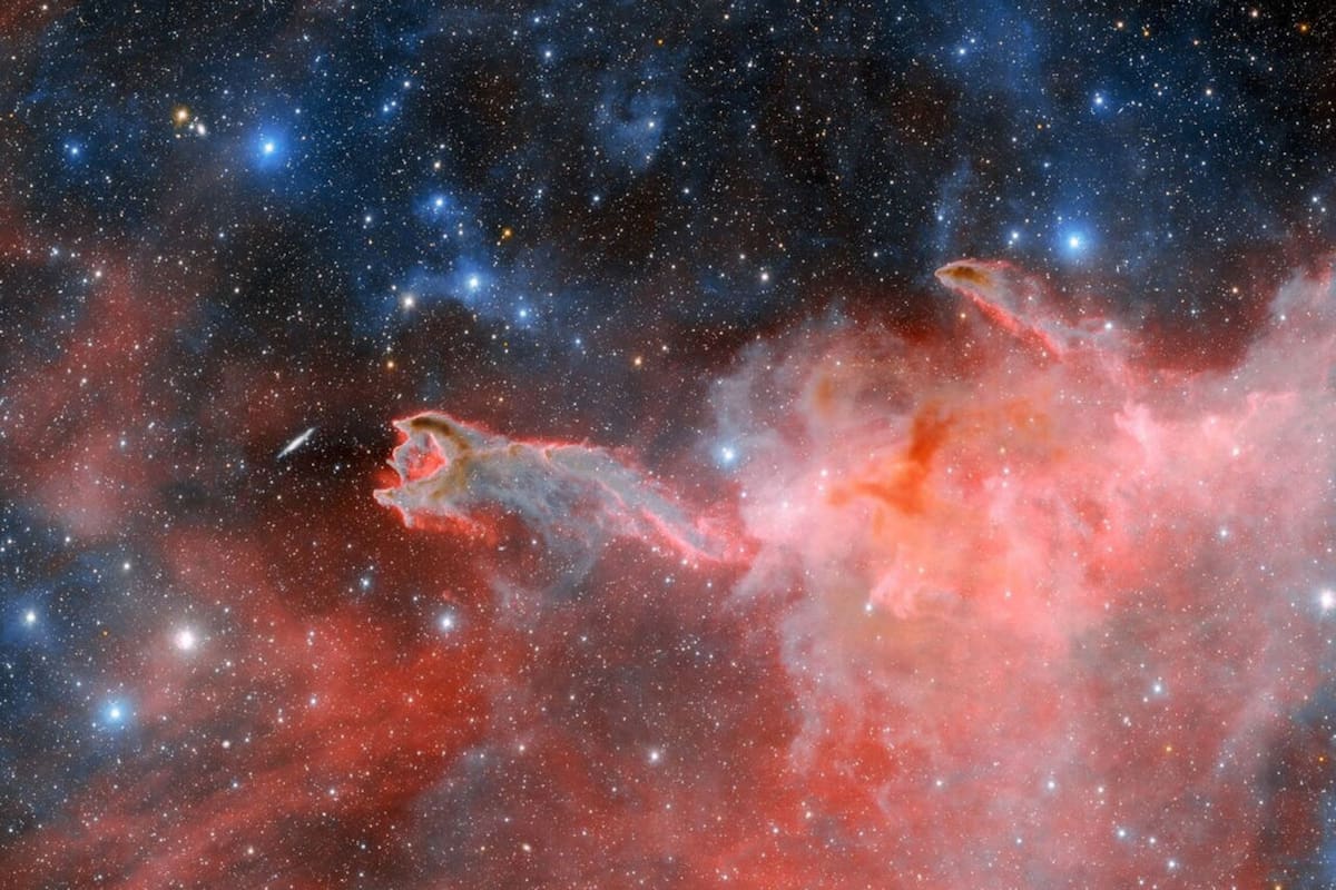 Una nube molecular cercana al centro de la Vía Láctea, similar a la que estudiaron los investigadores