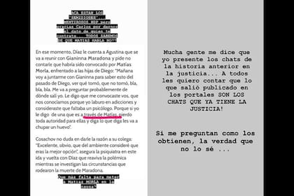 Una nueva charla entre los profesionales que cuidaron la salud de Diego hizo estallar de furia a Dalma Maradona