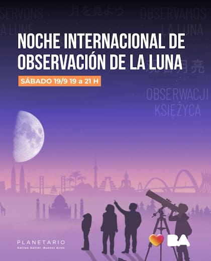 Una nueva observación gratuita de la Luna en el Planetario