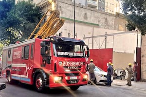 Una obra en construcción en el barrio porteño de Caballito sufrió un derrumbe el miércoles por la tarde
