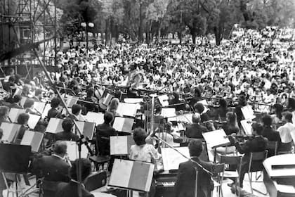 Una orquesta sinfónica en unas de las presentación habituales en el anfiteatro