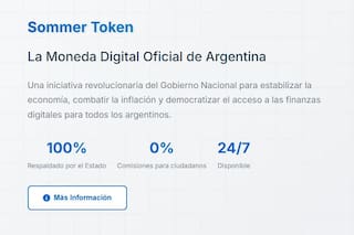 Un sitio oficial del Gobierno difundió una estafa con criptomonedas.