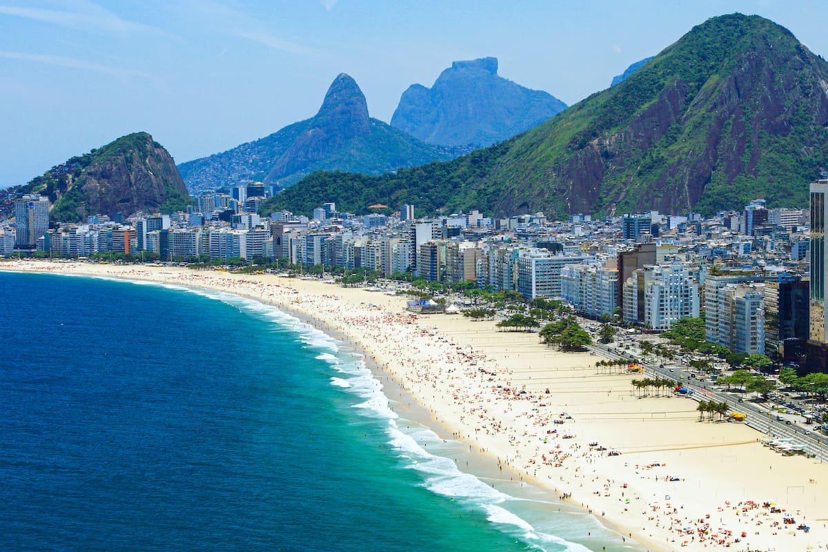 Una panorámica de la playa de Copacabana
