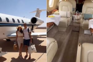 Una pareja de influencers fue duramente criticada en Tiktok por publicar el alto costo de sus vuelos privados