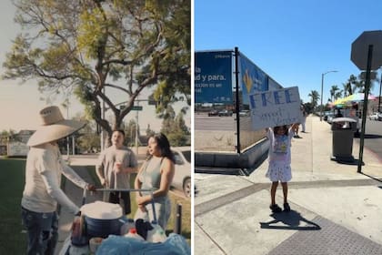 Una pareja de Santa Ana inició una campaña solidaria para ayudar a vendedores ambulantes afectados por el ICE