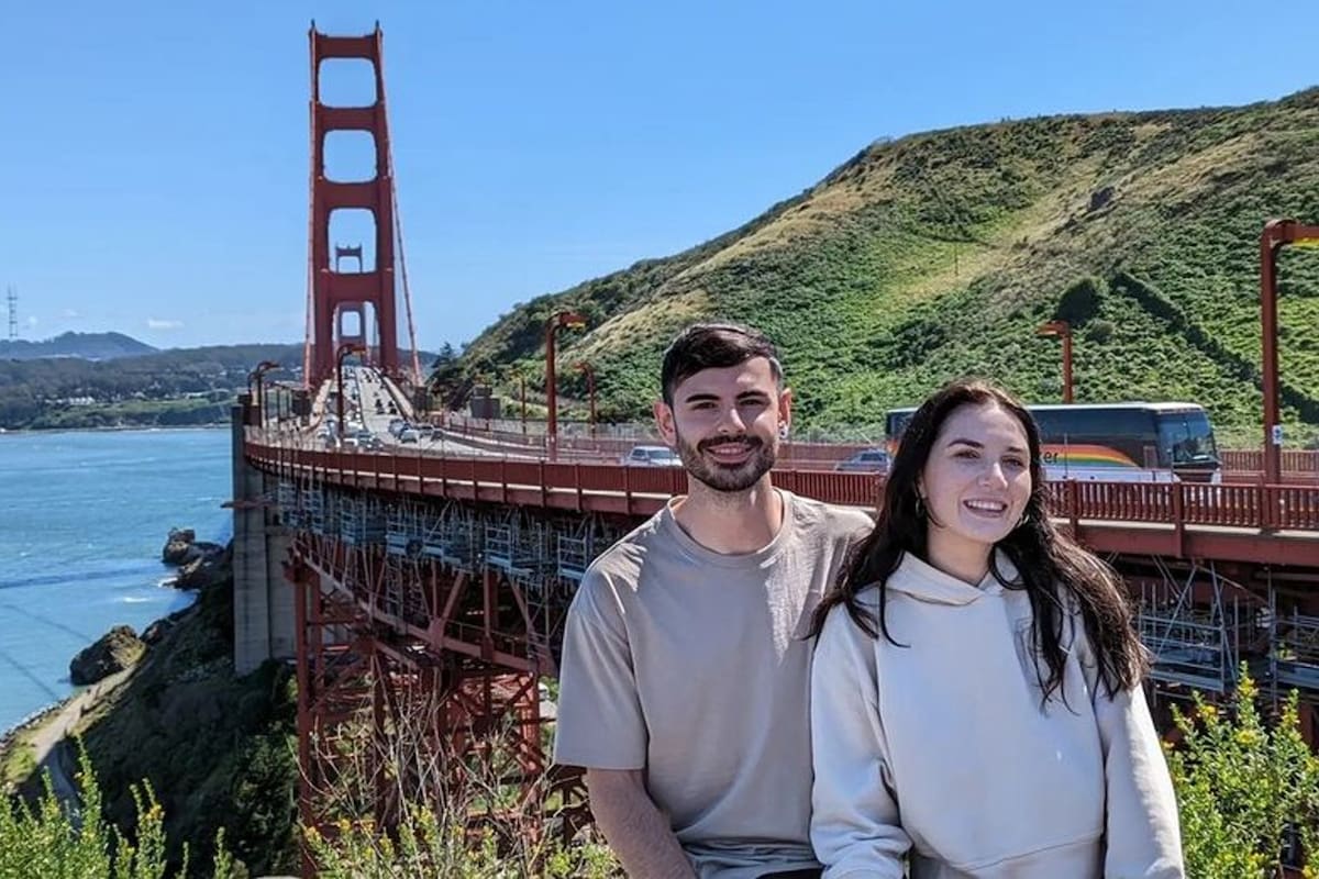 Una pareja dejó todo en Reino Unido para viajar como mochileros en Estados Unidos y quedaron sorprendidos