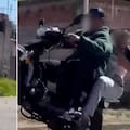Se subieron a una moto e hicieron wheelie con un bebé en brazos en Catamarca