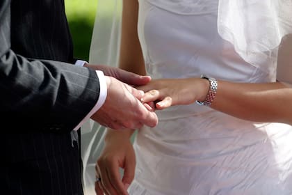 Una pareja que contrajo matrimonio