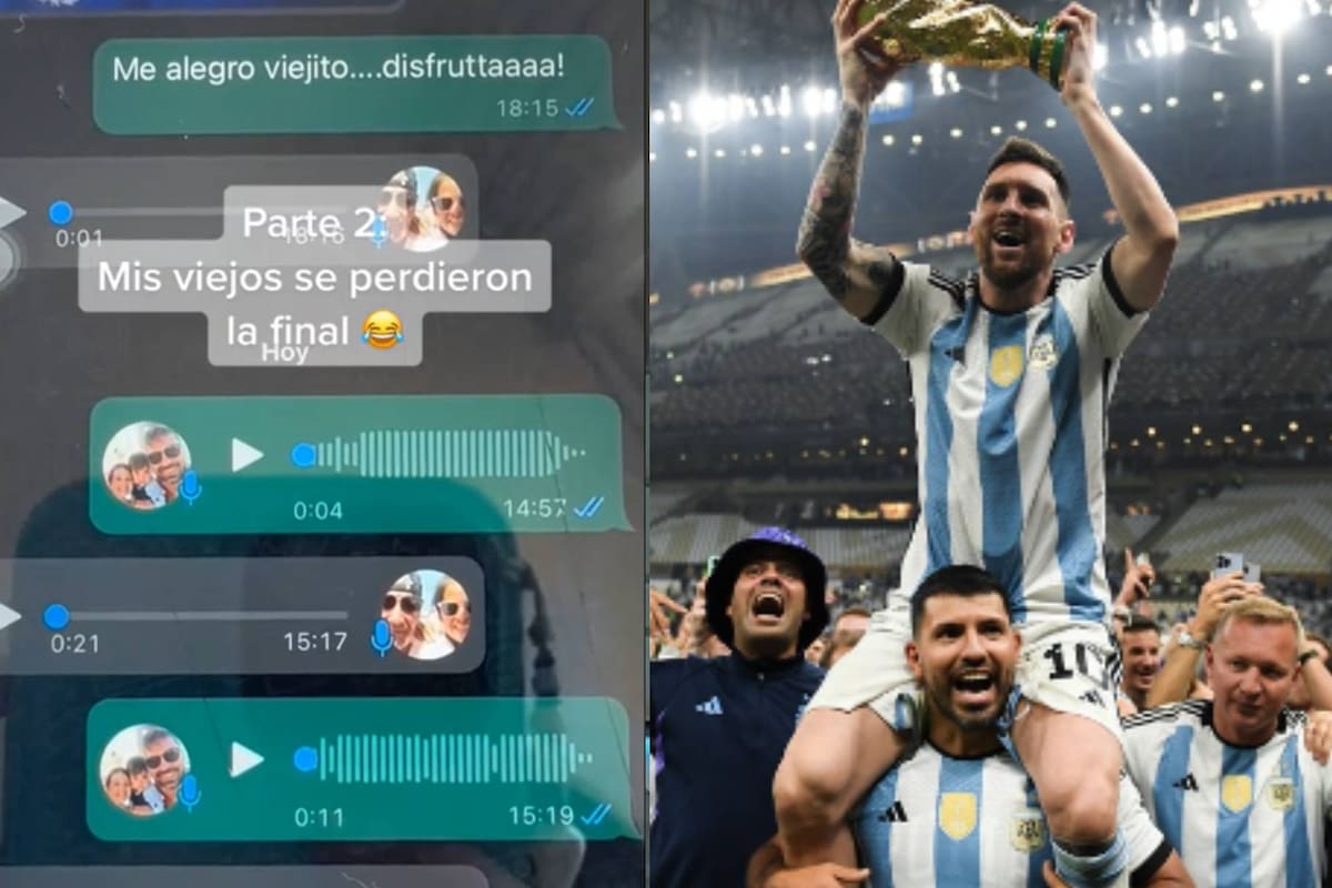 Una pareja se perdió la final del Mundial y vio una película navideña (Captura video / Foto Instagram @afaseleccion)