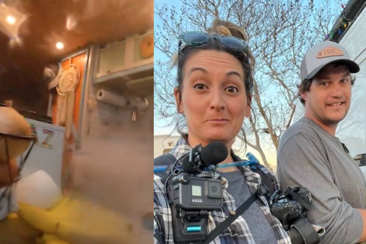 Una pareja se protegió junto con sus mascotas de un tornado en Texas