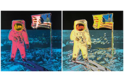 Una parte del Moonwalk Portfolio de Andy Warhol