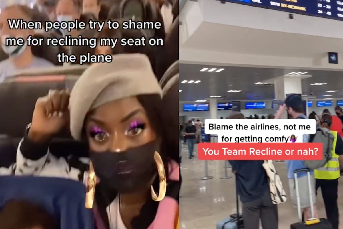 Una pasajera abrió un debate sobre si se deben o no reclinar los asientos en un vuelo