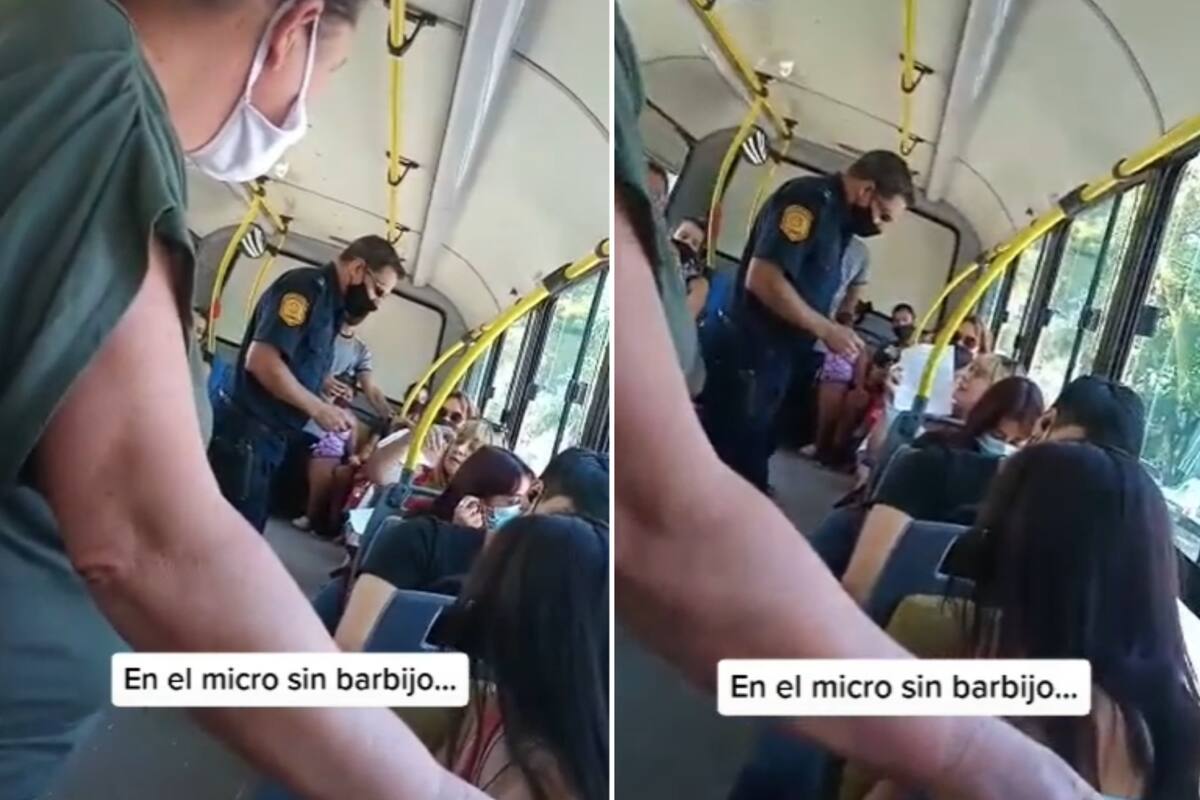 Una pasajera iba en el micro sin barbijo y desató un escándalo entre los pasajeros