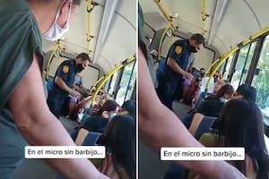 Una pasajera iba en el micro sin barbijo y desató un escándalo entre los pasajeros