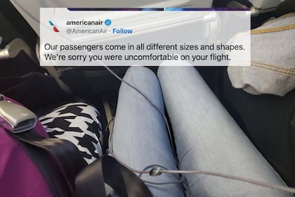 Una pasajera se quejó de su vuelo en American Airlines y sus compañeros de asiento en el avión
