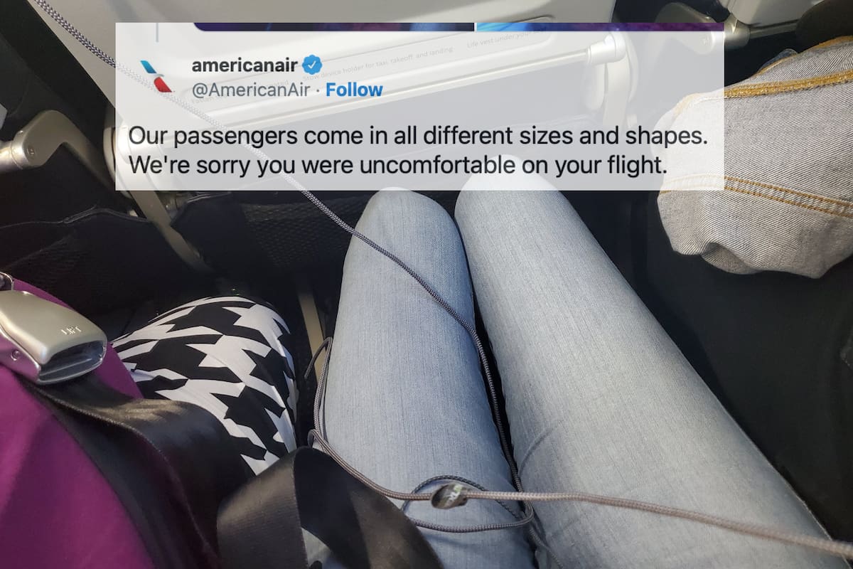 Una pasajera se quejó de su vuelo en American Airlines y sus compañeros de asiento en el avión