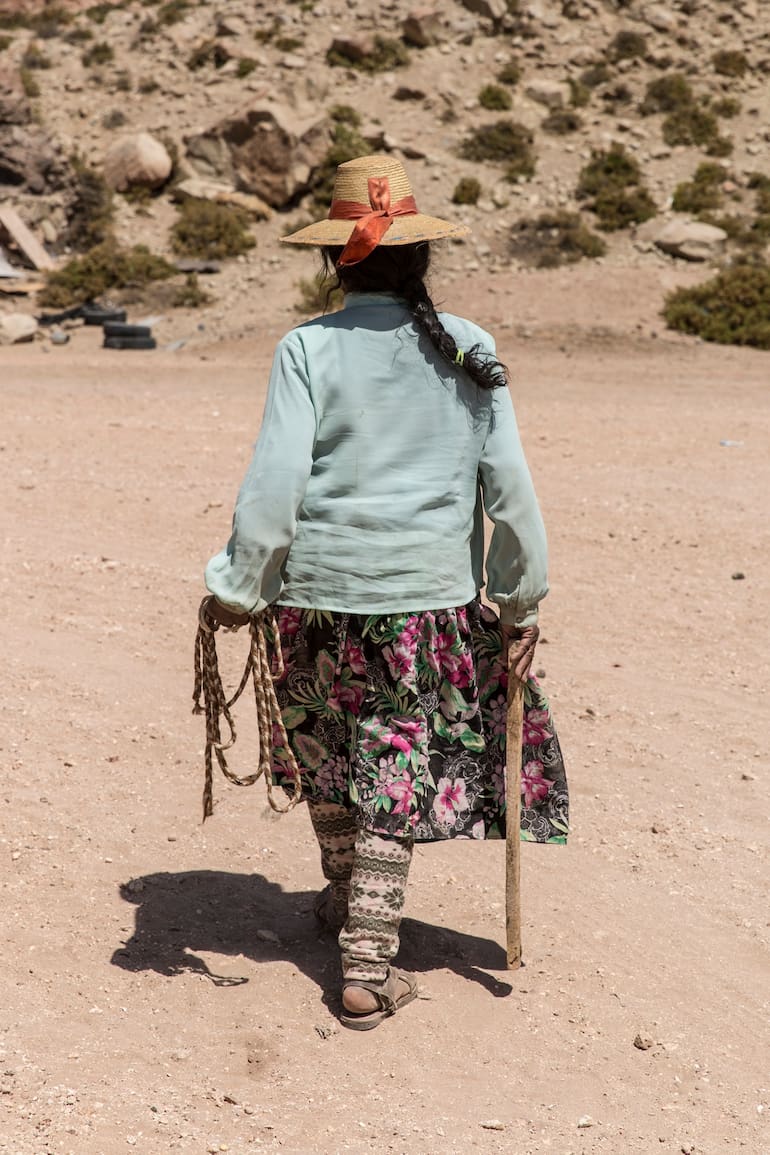 Una pastora en Machuca.
