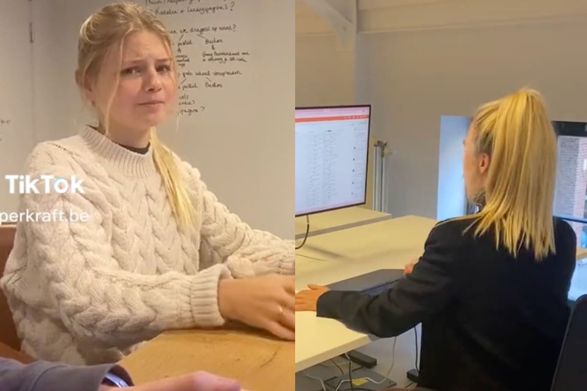 Una pequeña oficina -y su temperatura- se volvió eje de debate con el video que compartió el tiktoker