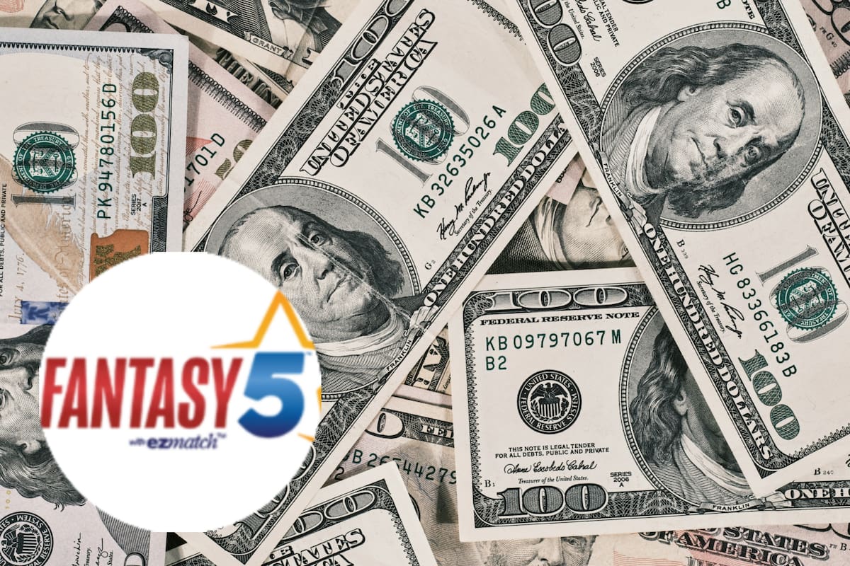 Una persona ganó casi 72.000 dólares en la lotería Fantasy 5, pero aún no los reclamó