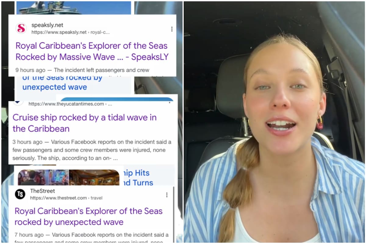 Una persona resultó herida dentro del crucero